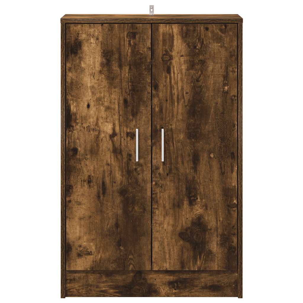 Schuhschrank Räuchereiche 60x35x92 cm Holzwerkstoff